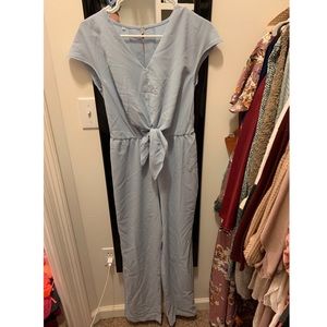 Blue jumpsuit romper
